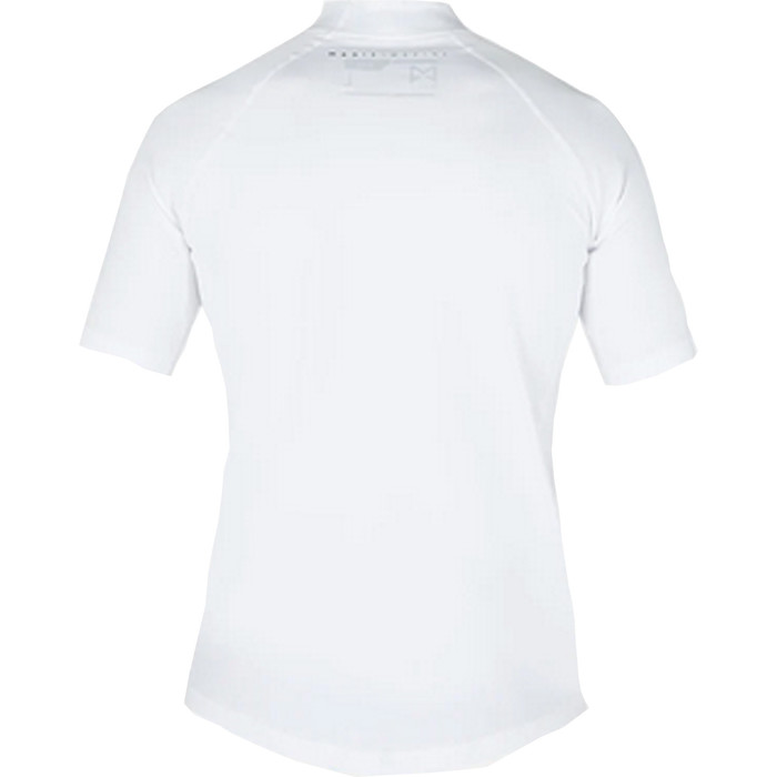 2023 Magic Marine Mens Cube Short Sleeve Rash Vest MMMCSSRV - White